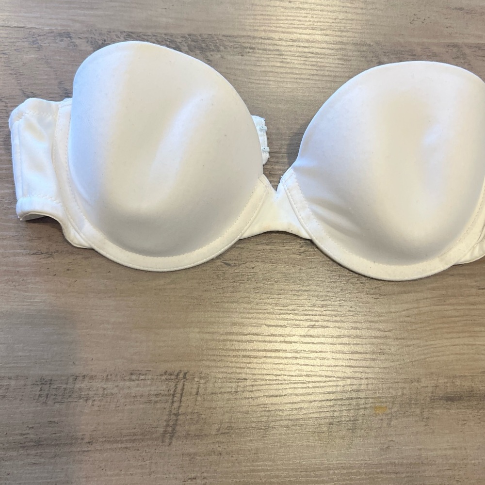 Maidenform White Strapless Push-Up Bra